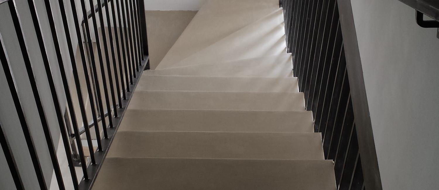 Escalier en Béton ciré moderne